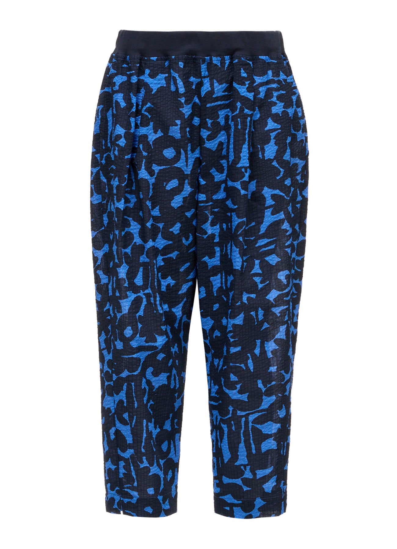 COTTON RIPPLE MOSAIC FLOWER PRINT HEM SLIT PANTS – THE SHOP YOHJI