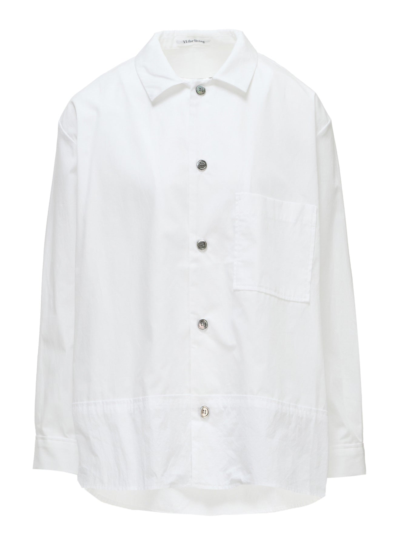 COTTON BROAD TYPEWRITER SWITCHING SHIRT