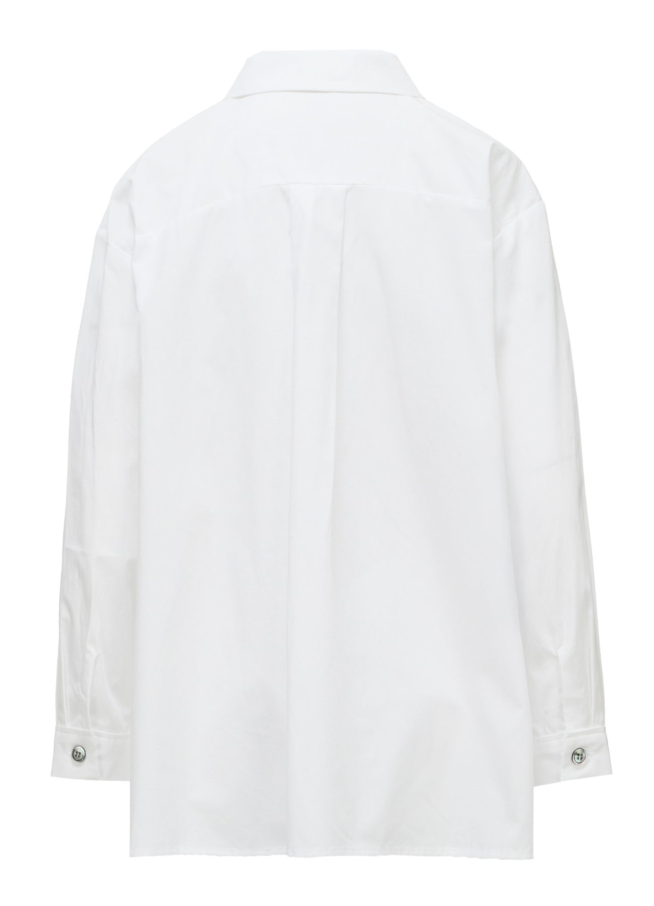COTTON BROAD TYPEWRITER SWITCHING SHIRT