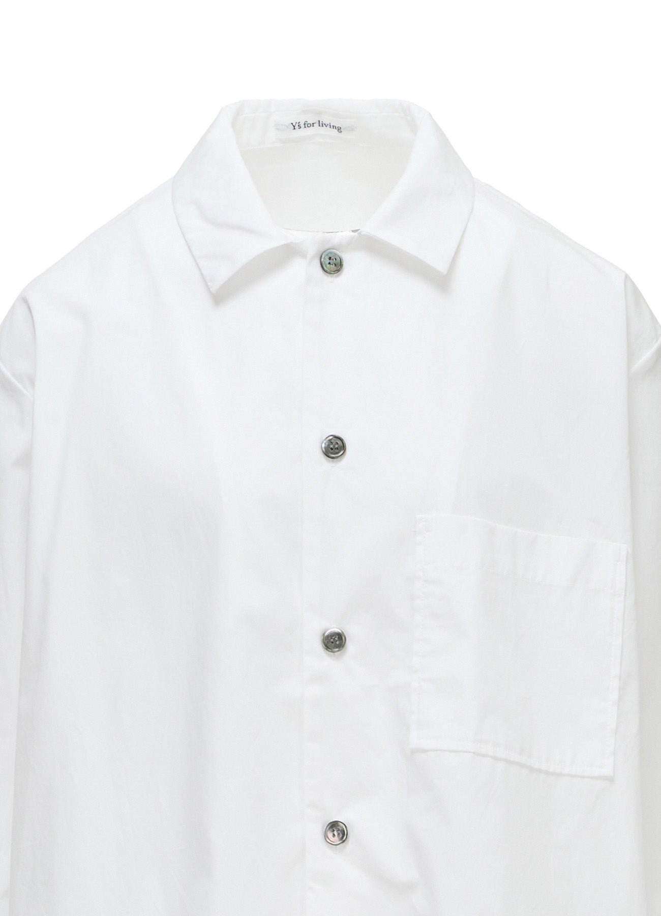 COTTON BROAD TYPEWRITER SWITCHING SHIRT