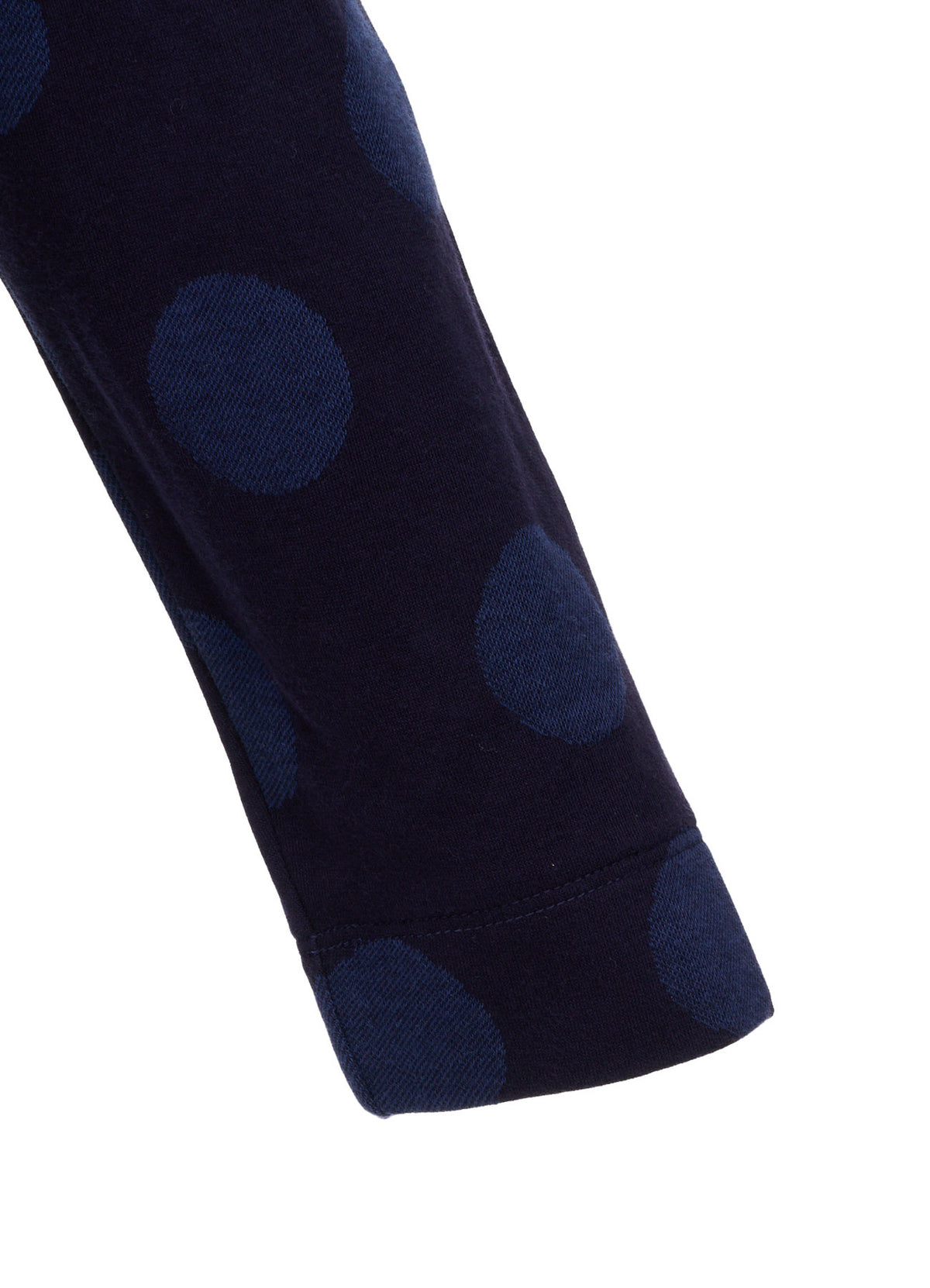 40/30 DUAL-LAYER DOT JACQUARD HOOD CARDIGAN