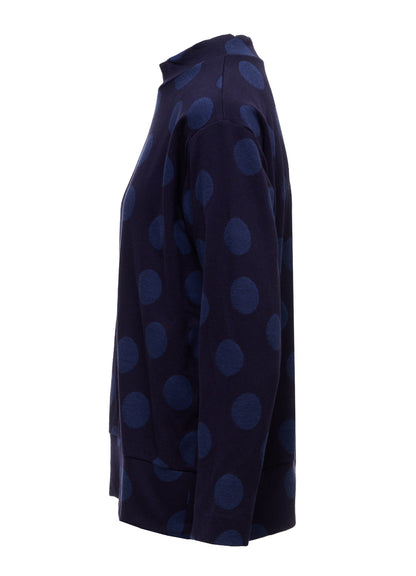 40/30 DUAL-LAYER DOT JACQUARD PULLOVER