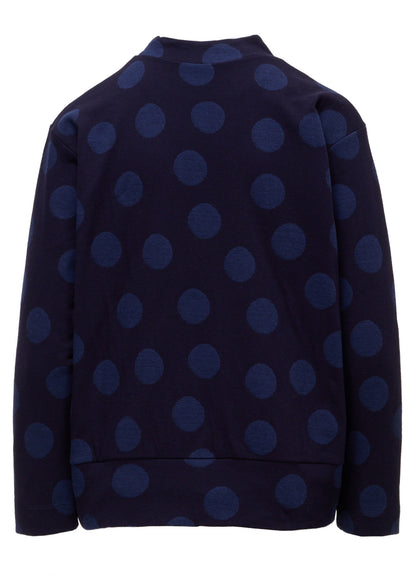 40/30 DUAL-LAYER DOT JACQUARD PULLOVER