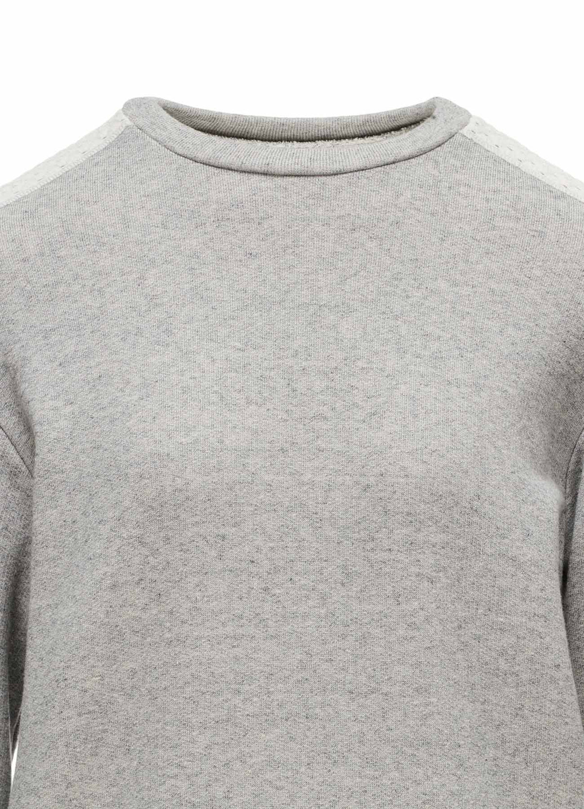 COTTON CELLULOSE FLEECE + LACE PULLOVER