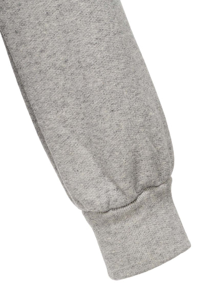 COTTON CELLULOSE FLEECE + LACE PULLOVER