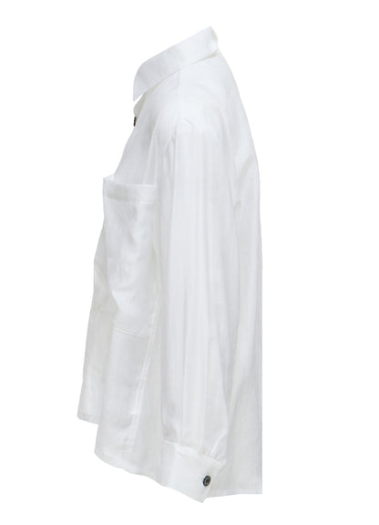 SHINY LAWN SHORT SHIRT