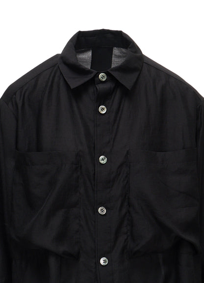 SHINY LAWN SHORT SHIRT