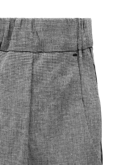 COTTON LINEN WASHER CURVED PANTS
