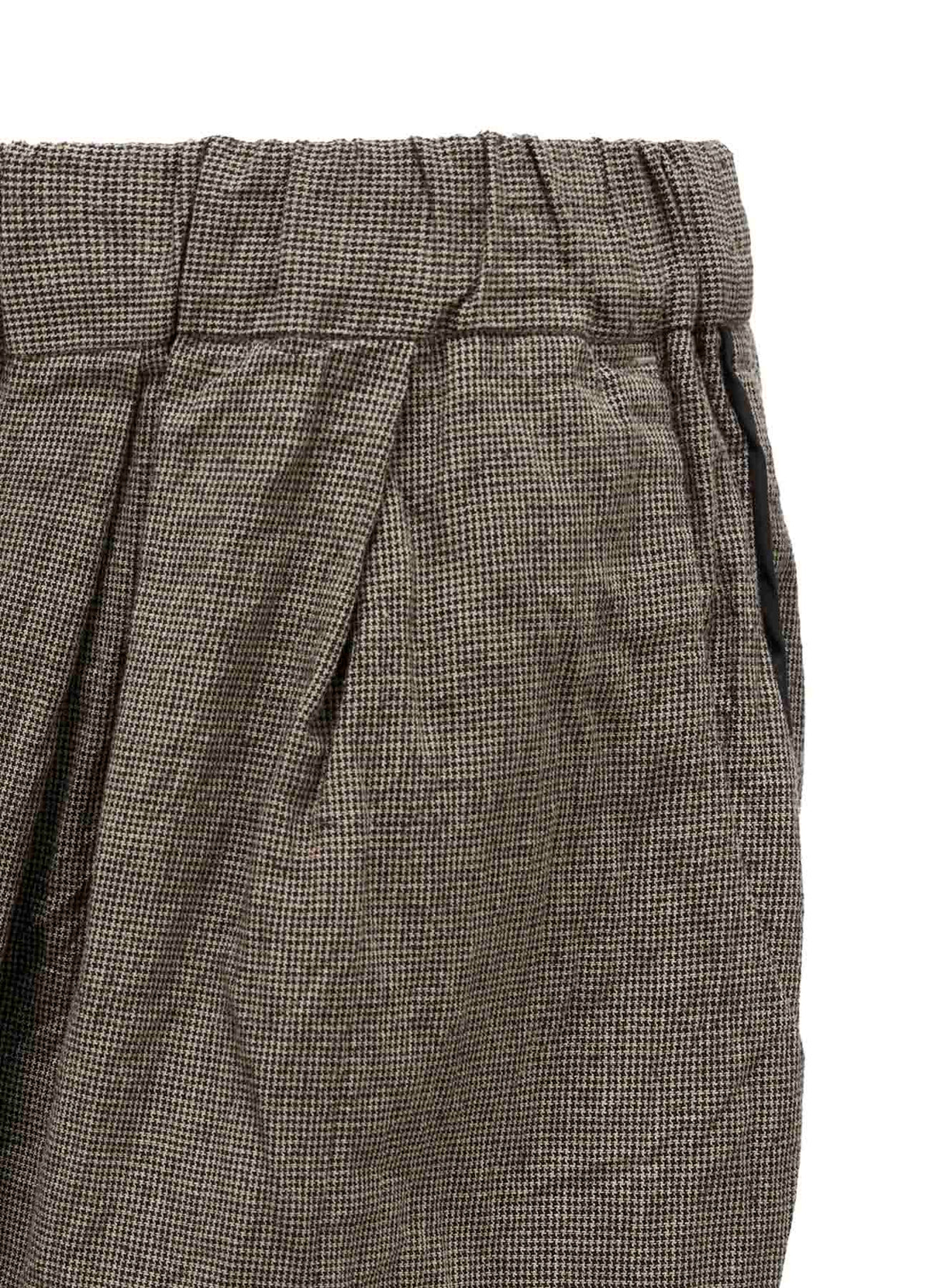 COTTON LINEN WASHER CURVED PANTS