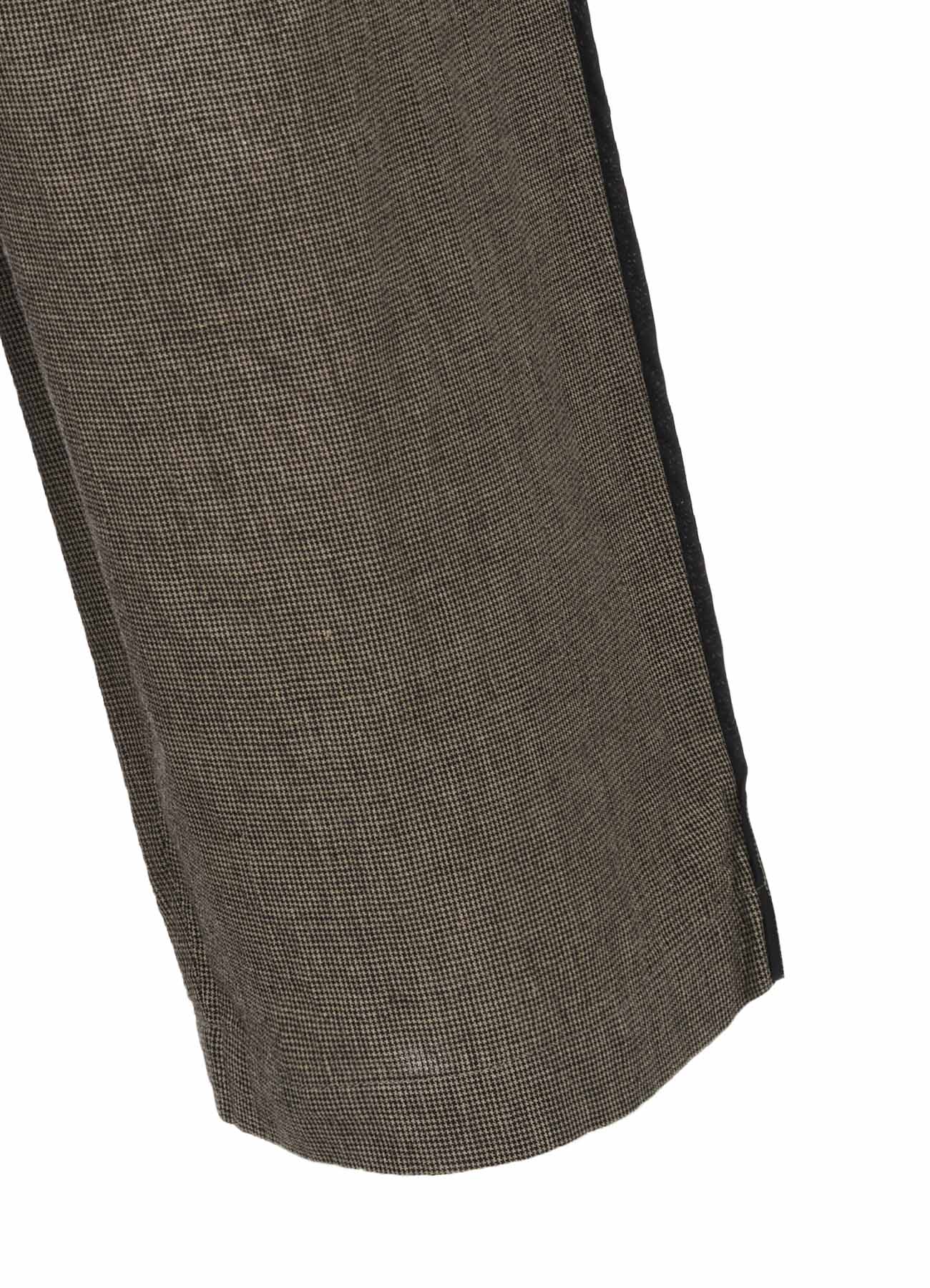 COTTON LINEN WASHER CURVED PANTS