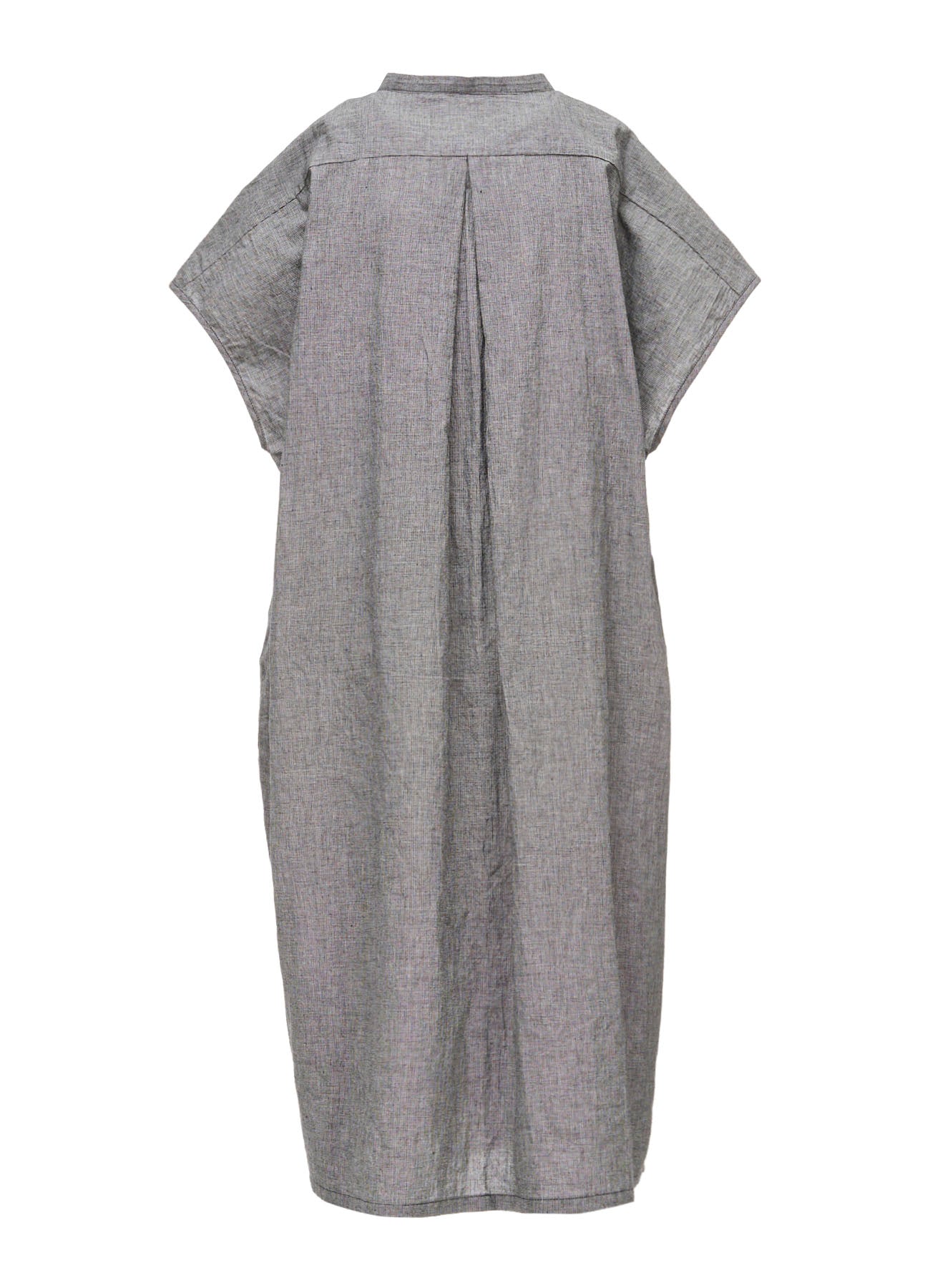 YOHJI YAMAMOTO: ワンピース、グレー色、サイズ1 COTTON LINEN WASHER SLIT NECK ONE PIECE – THE SHOP YOHJI YAMAMOTO