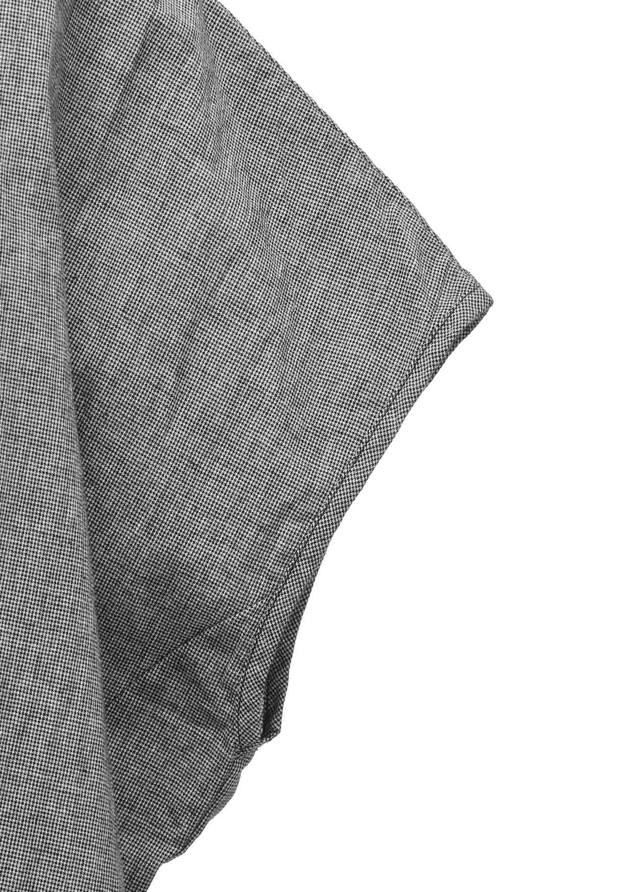 COTTON LINEN WASHER SLIT NECK ONE PIECE – THE SHOP YOHJI YAMAMOTO