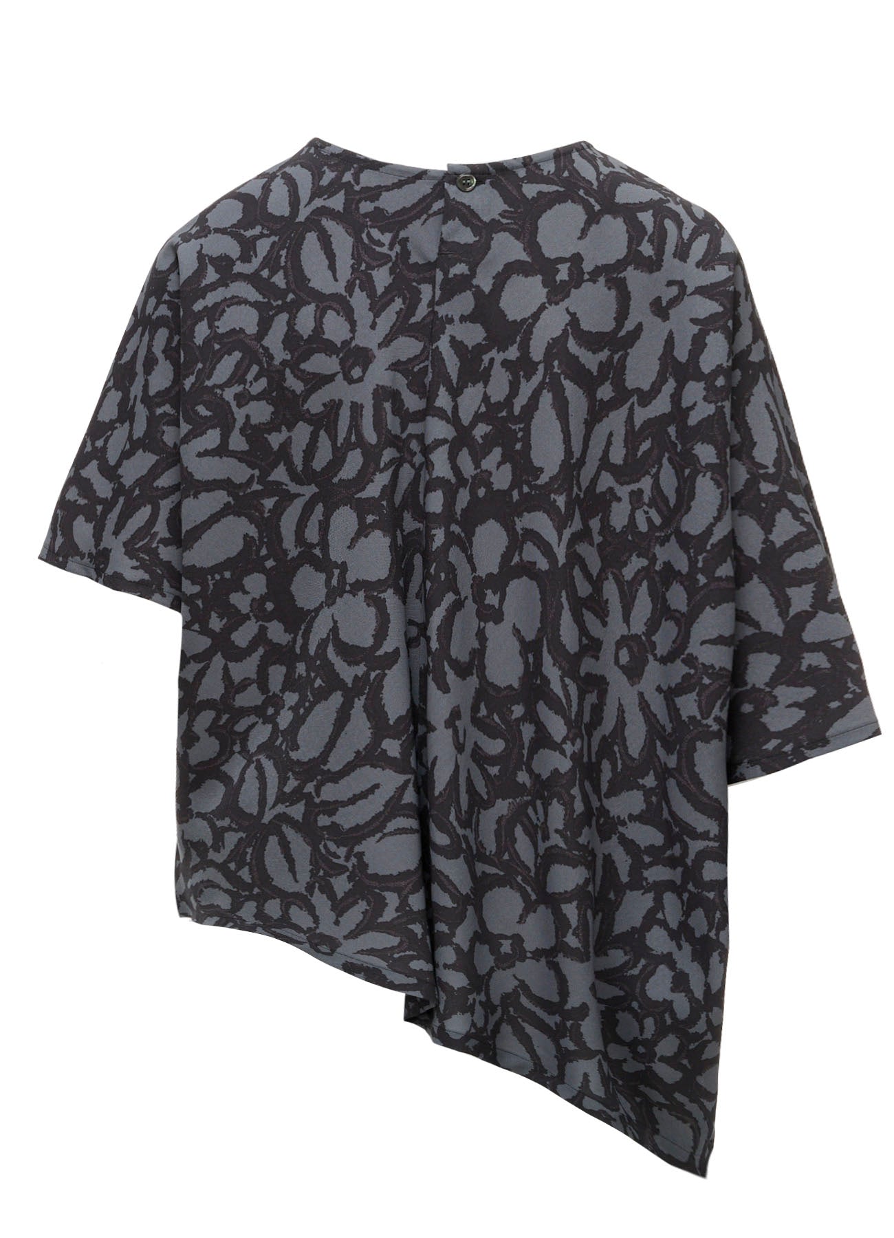 Y's ワイズ 21SS DEFORMATION CHECK PULLOVER POLYESTER VIELLA FLOWER PRINT ASYMMETRIC PULLOVER – THE SHOP YOHJI