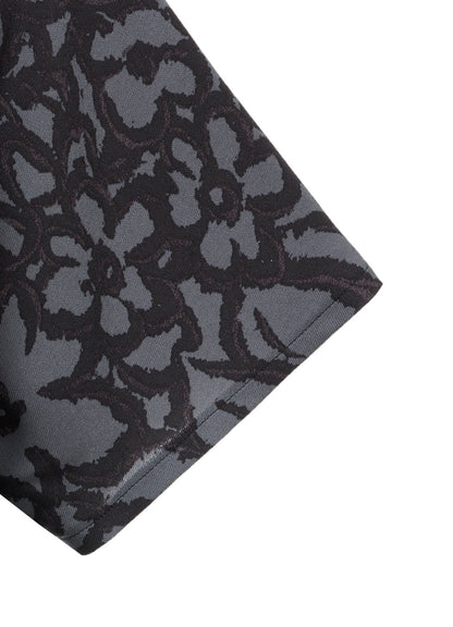 POLYESTER VIELLA FLOWER PRINT ASYMMETRIC PULLOVER