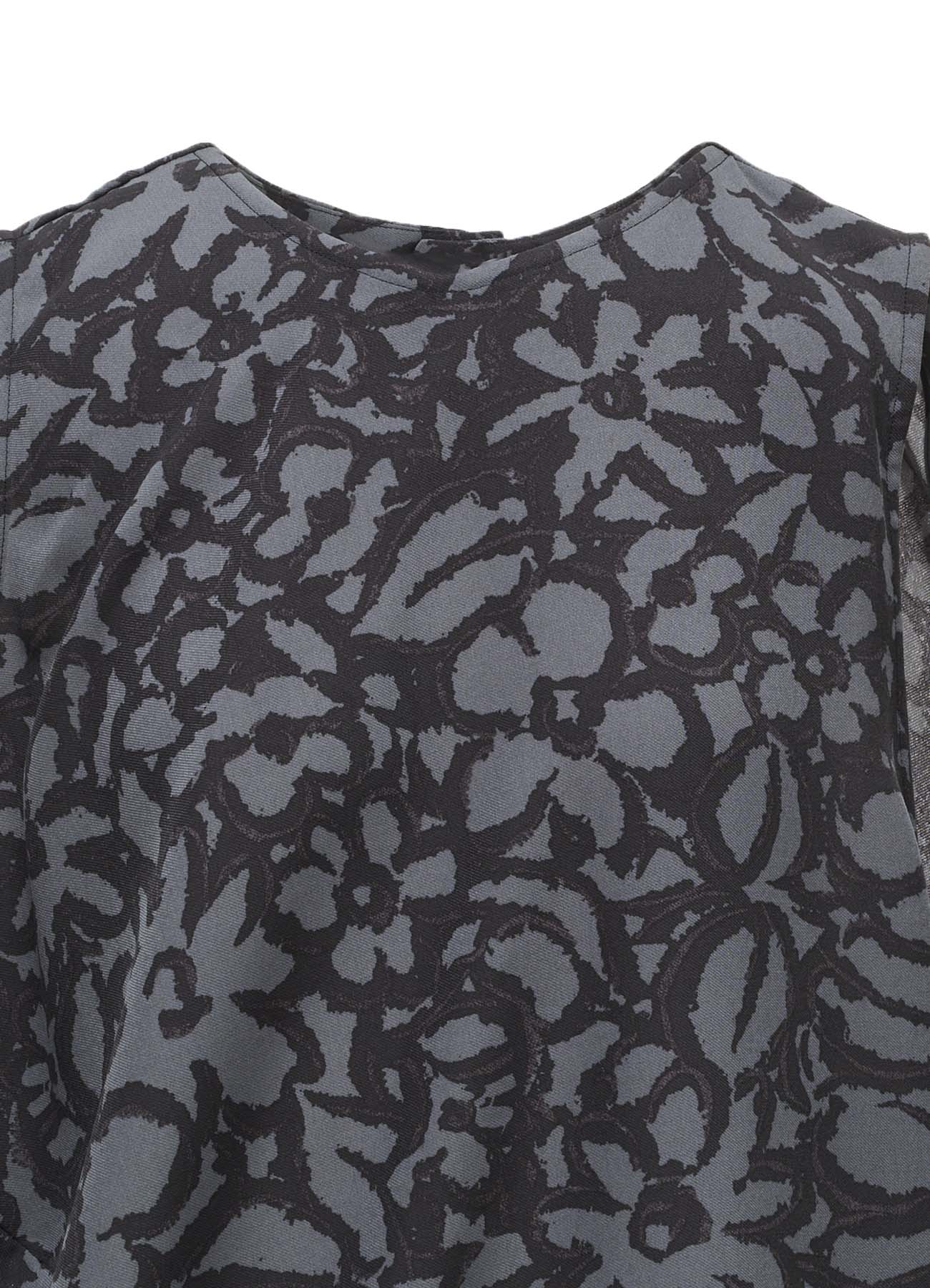 POLYESTER VIELLA FLOWER PRINT ASYMMETRIC HEM VEST