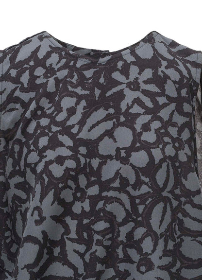 POLYESTER VIELLA FLOWER PRINT ASYMMETRIC HEM VEST