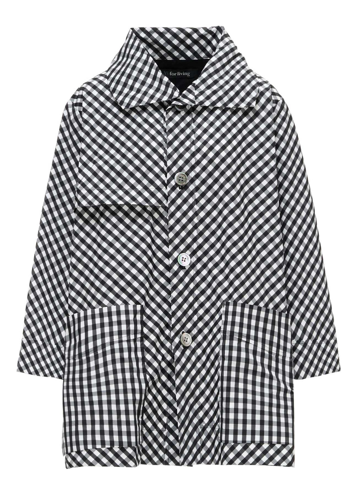 MEMORY TAFFETA PLAID COAT