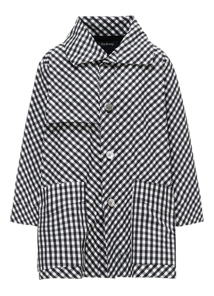 MEMORY TAFFETA PLAID COAT