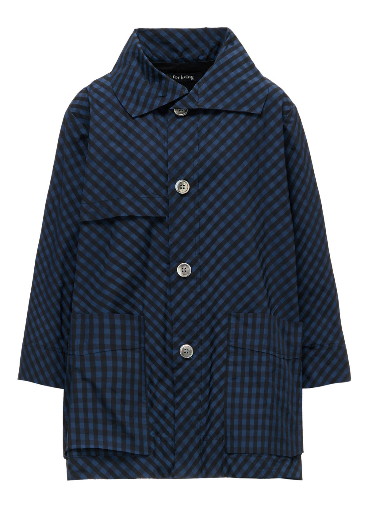MEMORY TAFFETA PLAID COAT