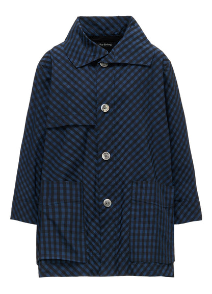 MEMORY TAFFETA PLAID COAT
