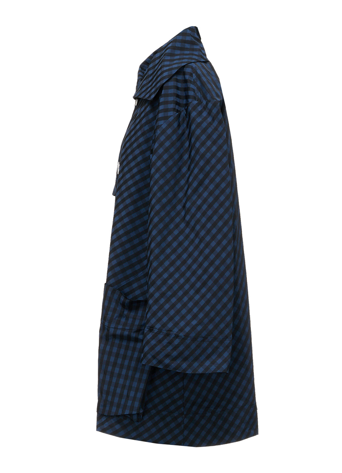 MEMORY TAFFETA PLAID COAT