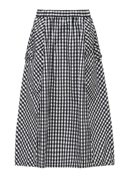 MEMORY TAFFETA PLAID SKIRT