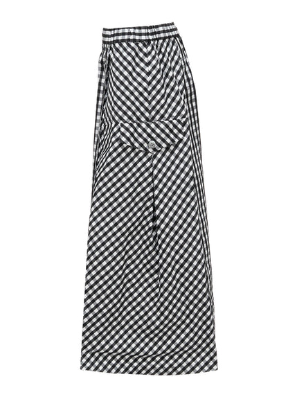 MEMORY TAFFETA PLAID SKIRT