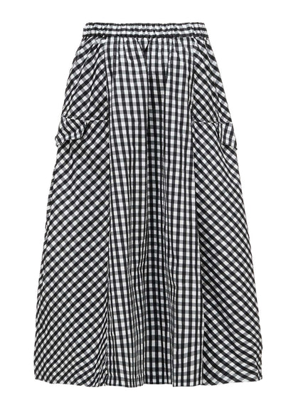 MEMORY TAFFETA PLAID SKIRT