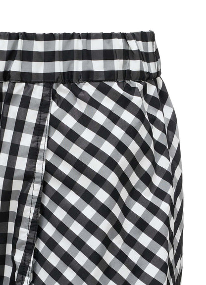 MEMORY TAFFETA PLAID SKIRT