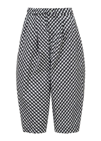 MEMORY TAFFETA PLAID PANTS