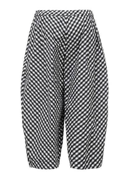 MEMORY TAFFETA PLAID PANTS
