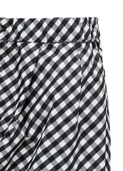 MEMORY TAFFETA PLAID PANTS