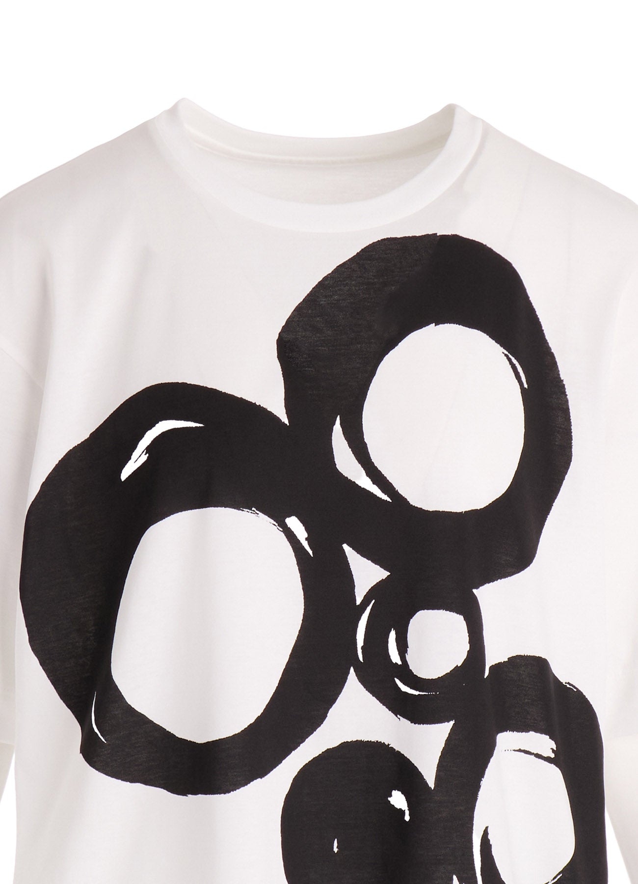 64/2 COTTON JERSEY BIG CIRCLE PRINT HALF SLEEVE SHIRT