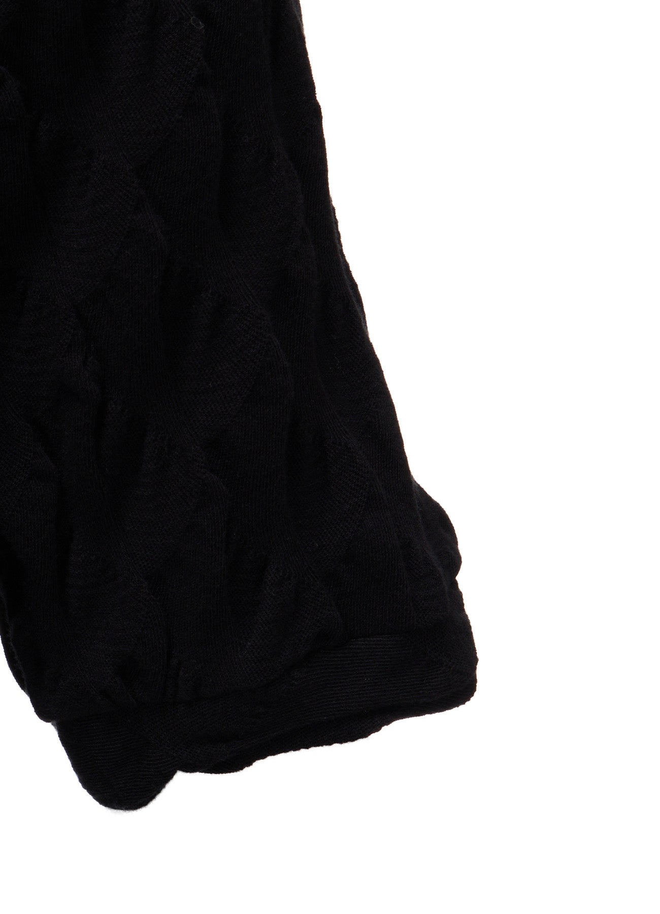 HARD TWIST JACQUARD HALF SLEEVE CARDIGAN