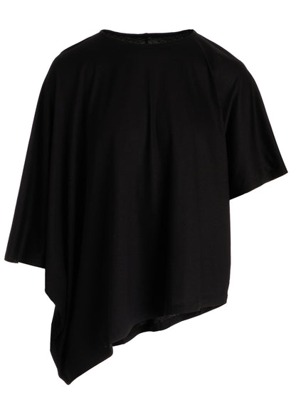 TENCEL COTTON JERSEY ASYMMETRIC PULLOVER