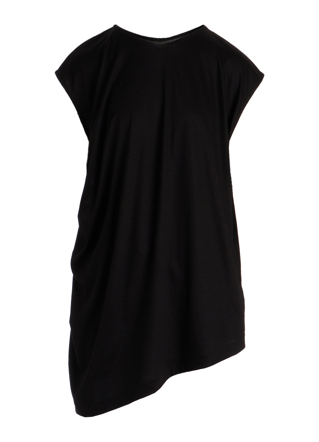 TENCEL COTTON JERSEY ASYMMETRIC HEM VEST