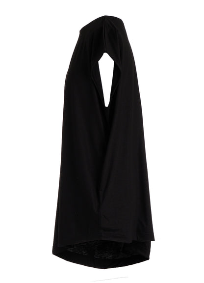 TENCEL COTTON JERSEY ASYMMETRIC HEM VEST
