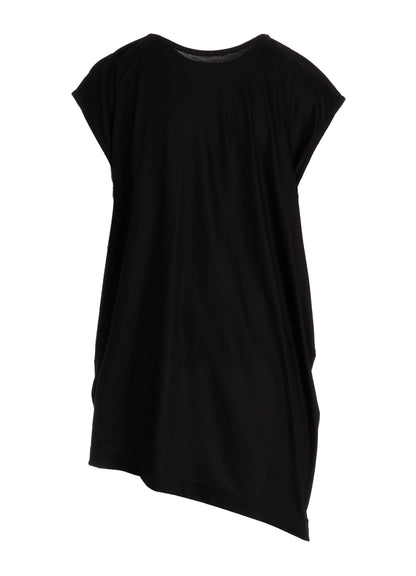 TENCEL COTTON JERSEY ASYMMETRIC HEM VEST