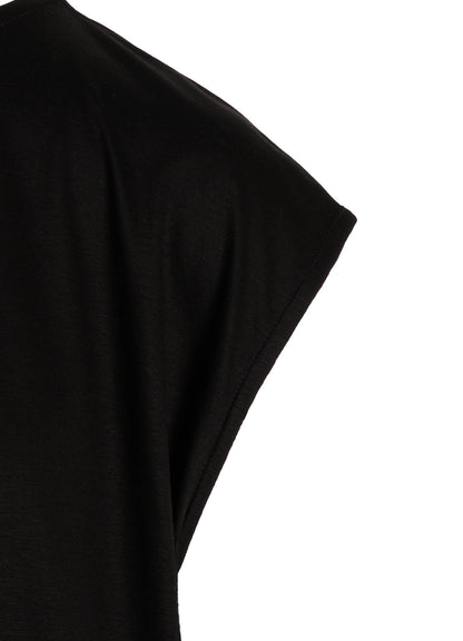 TENCEL COTTON JERSEY ASYMMETRIC HEM VEST