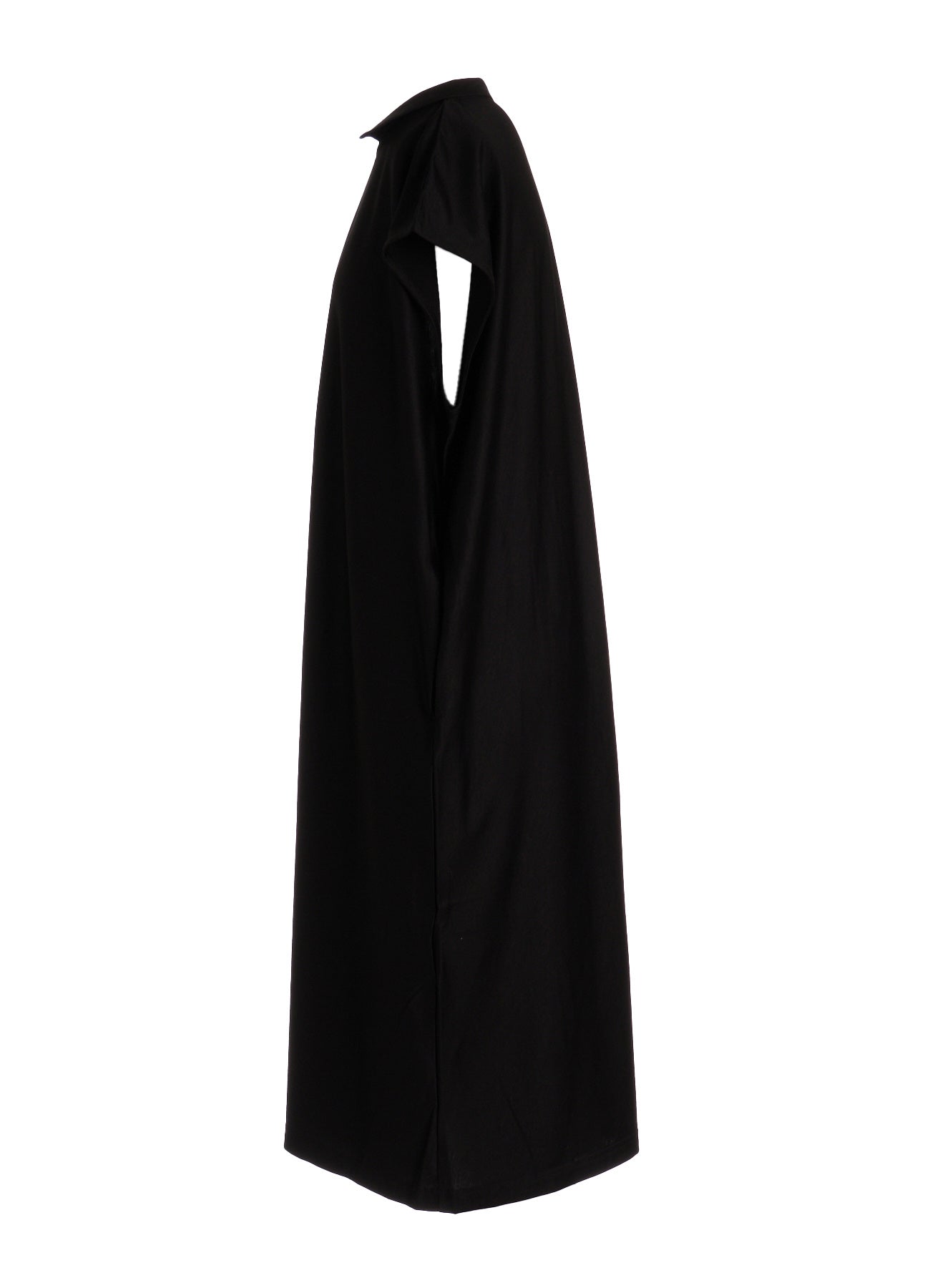 TENCEL COTTON JERSEY ASYMMETRIC HEM JUMPER DRESS