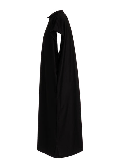 TENCEL COTTON JERSEY ASYMMETRIC HEM JUMPER DRESS