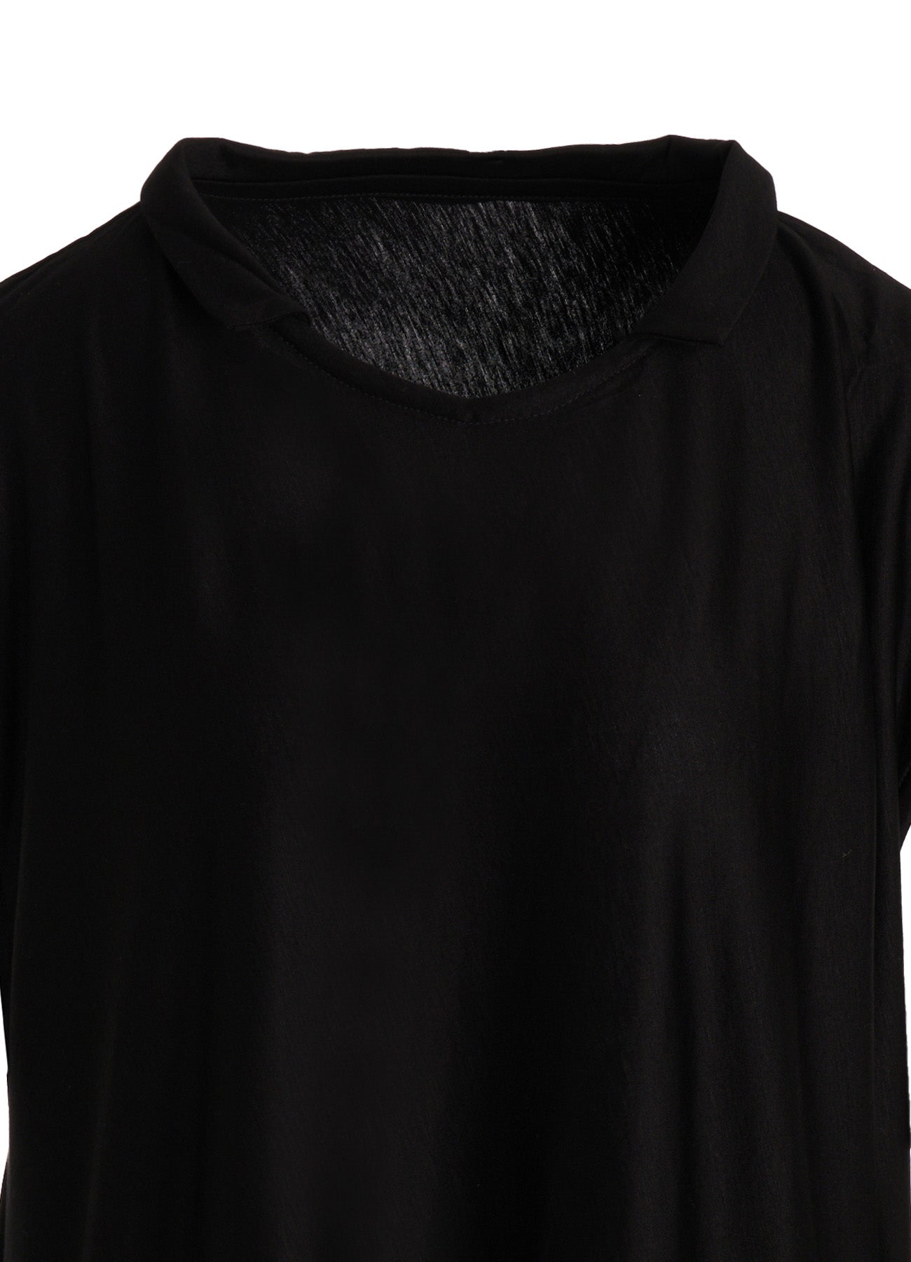 TENCEL COTTON JERSEY ASYMMETRIC HEM JUMPER DRESS