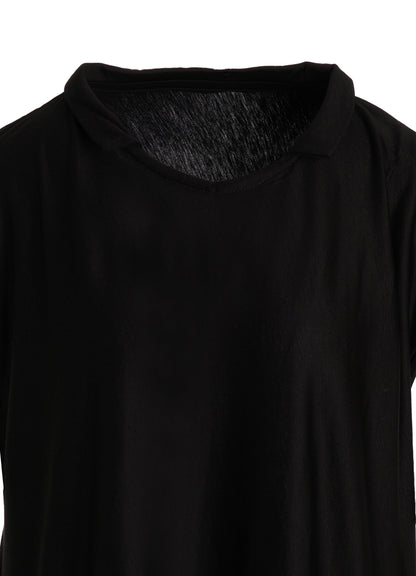 TENCEL COTTON JERSEY ASYMMETRIC HEM JUMPER DRESS