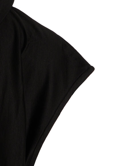 TENCEL COTTON JERSEY ASYMMETRIC HEM JUMPER DRESS