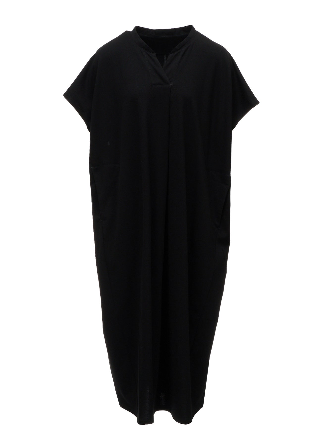 LONG STAPLE COTTON JERSEY SLIT NECK ONE PIECE