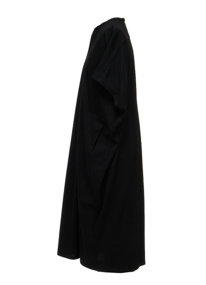 LONG STAPLE COTTON JERSEY SLIT NECK ONE PIECE