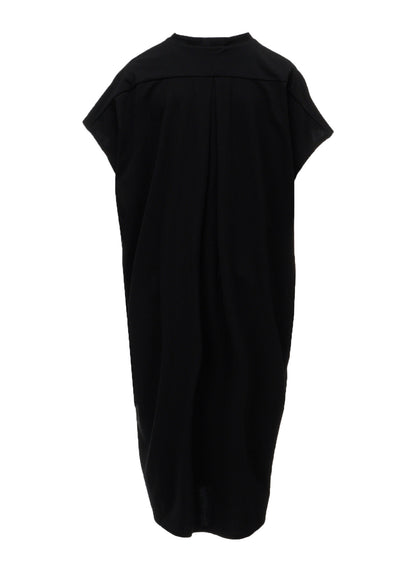 LONG STAPLE COTTON JERSEY SLIT NECK ONE PIECE