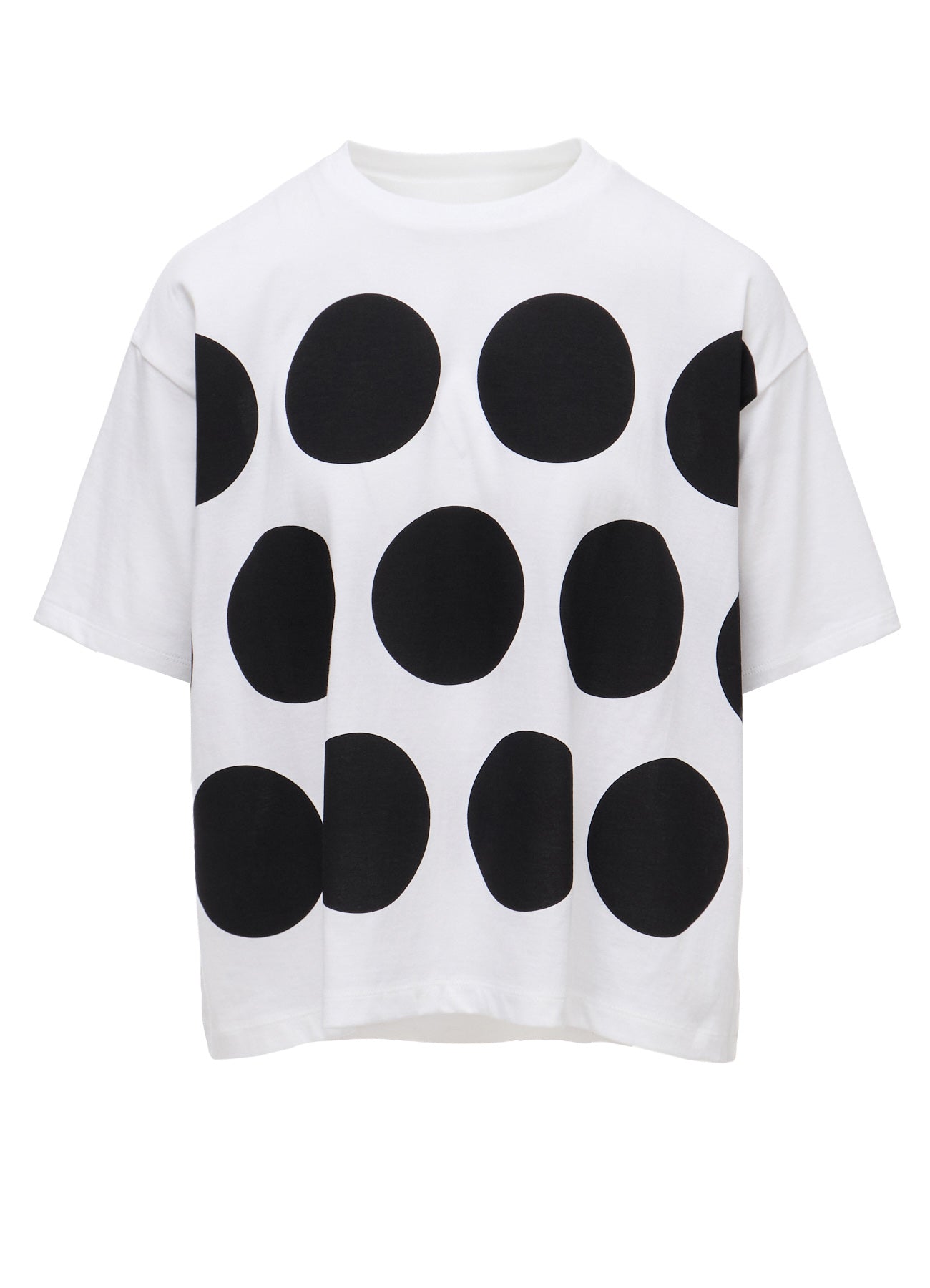 COTTON JERSEY DOT PRINT T-SHIRT