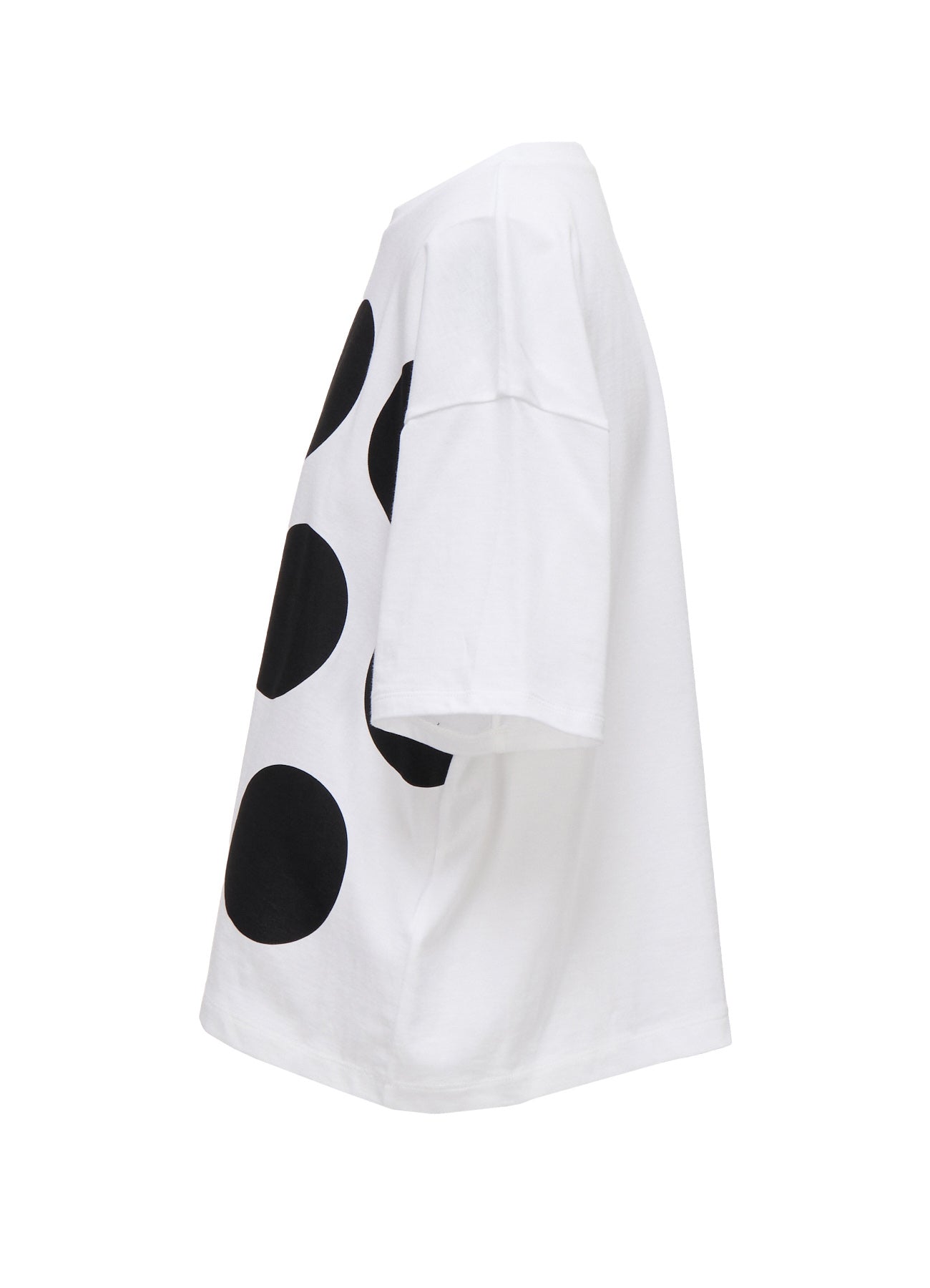 COTTON JERSEY DOT PRINT T-SHIRT