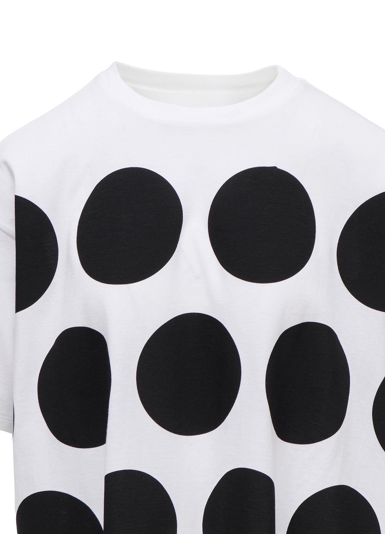 COTTON JERSEY DOT PRINT T-SHIRT